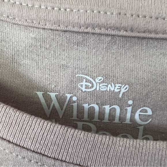 Upcycled Disney Winnie the Pooh Cream, Gray, Maroon Top w tie/ M/L - Picture 3 of 3